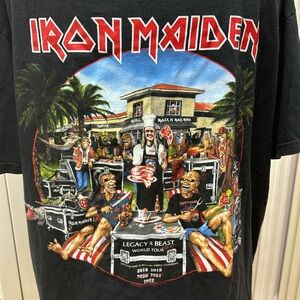 Iron Maiden Legacy of the Beast World Tour Band Shirt